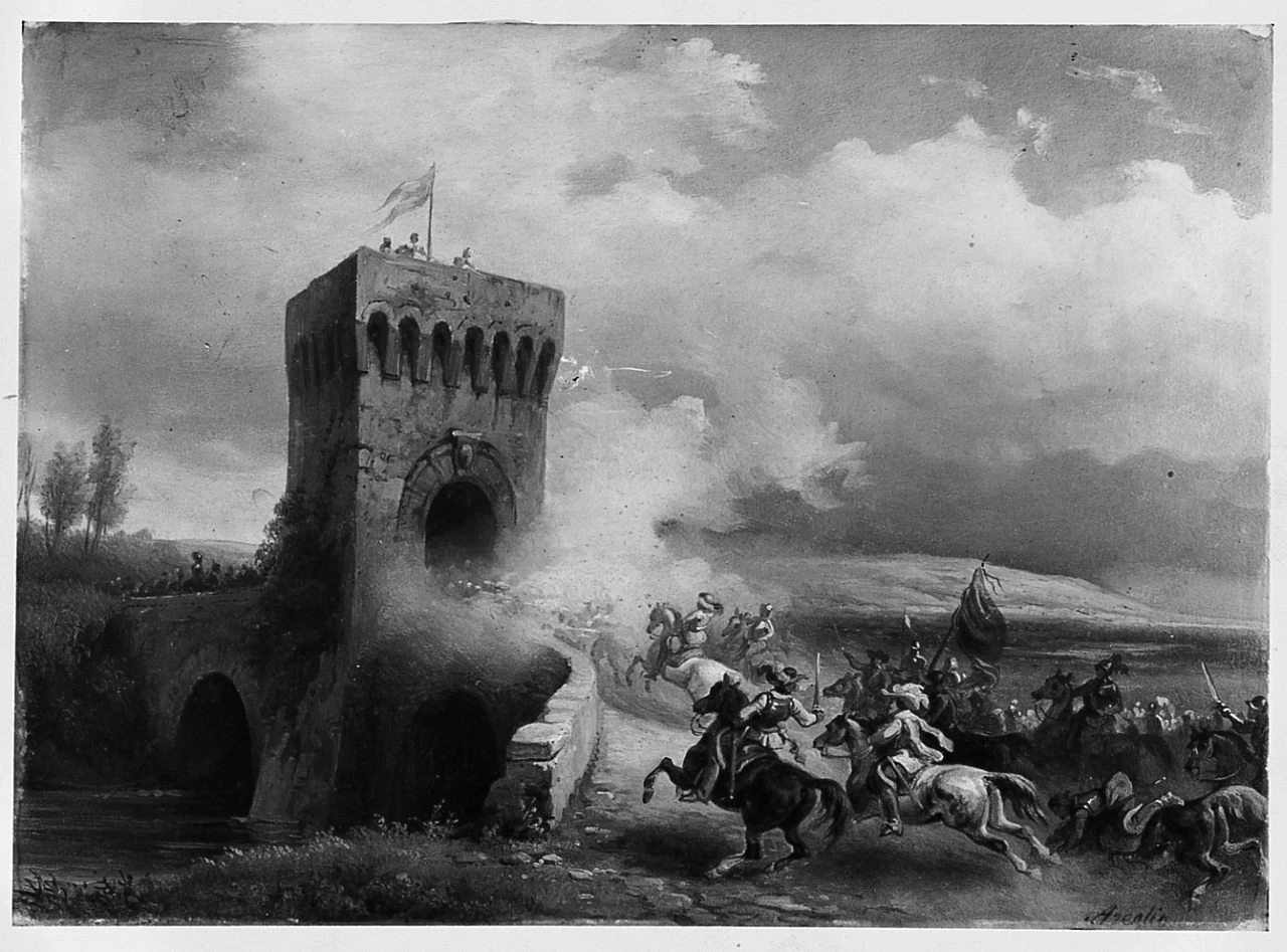 Attacco di cavalleria - Palazzo Pitti, Firenze